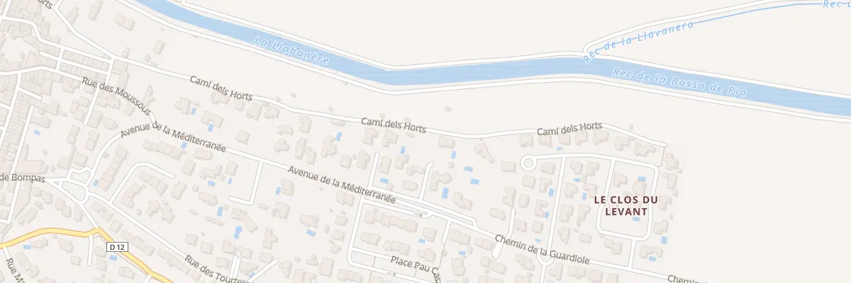 Plan du 39B Av de la Méditerranée à Pia