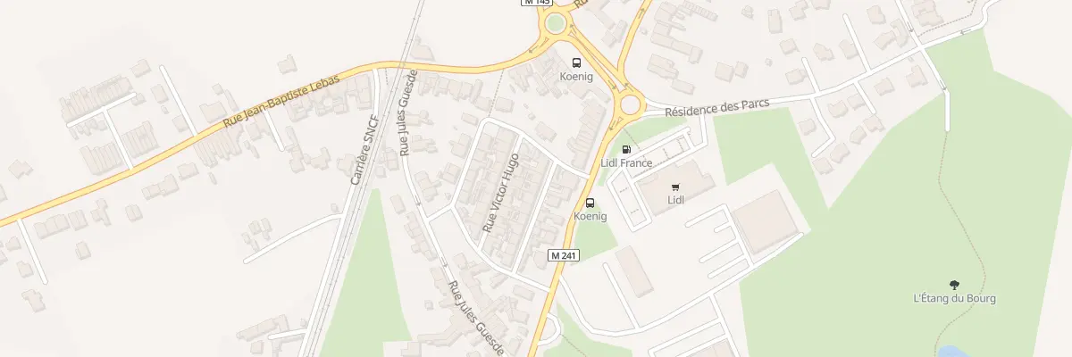 Plan du 2 Rue Victor Hugo à Wavrin