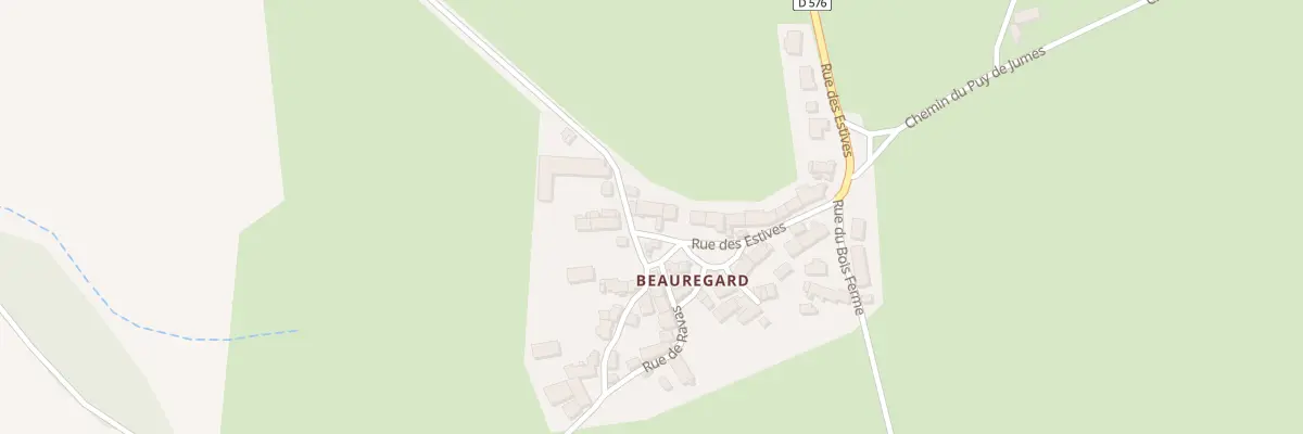 Plan du 34 Rue des Estives - Beauregard à Saint-Ours