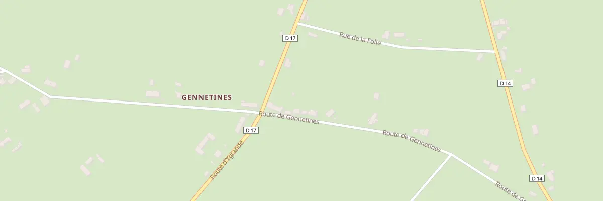 Plan du 13 Rte de Gennetines à Saint-Plaisir
