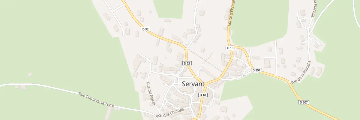 Plan du 1 Rte de Moureuille à Servant