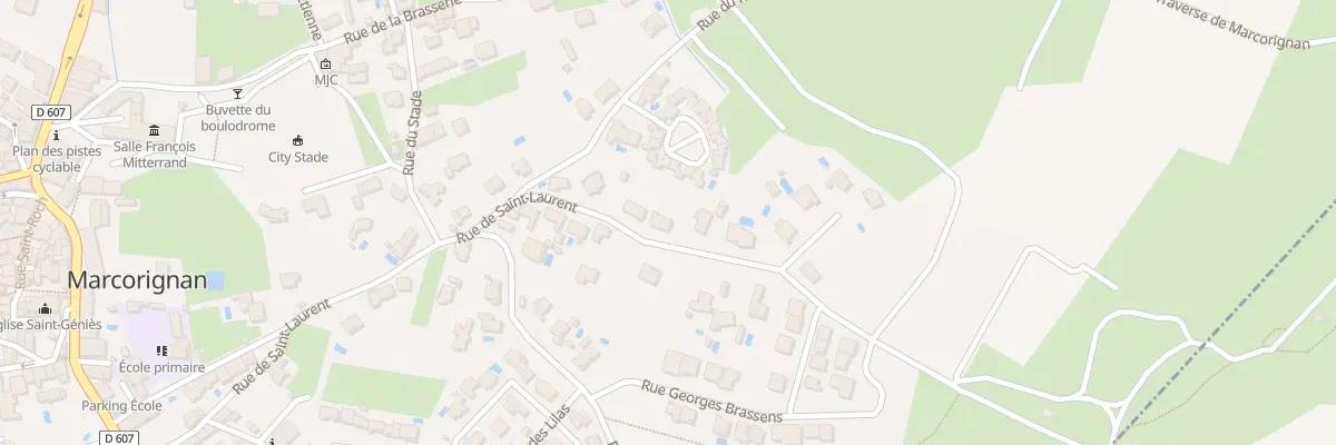 Plan du 13 Rue Saint Laurent à Marcorignan