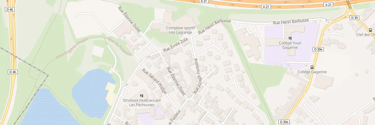 Plan du 25 Rue Joseph Fontaine à Montigny-en-Gohelle