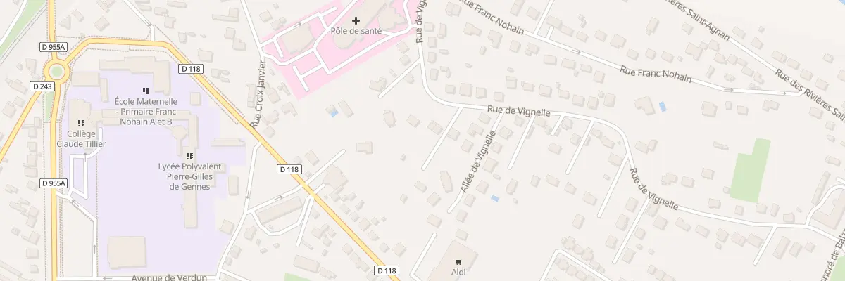 Plan du 14B Rue de Vignelle à Cosne-Cours-sur-Loire
