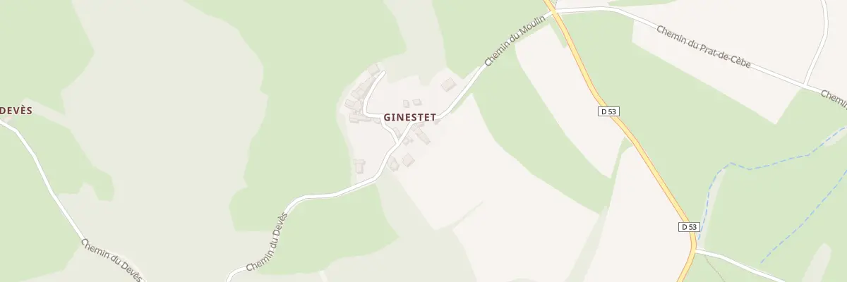 Plan du 7001F Hameau de Ginestet à Castanet-le-Haut