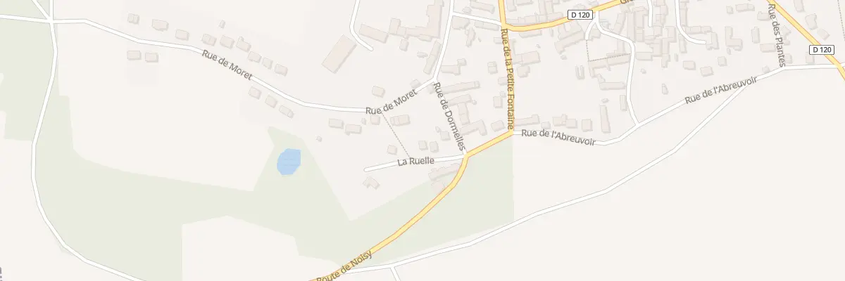 Plan du 4 Vc la Ruelle à Noisy-Rudignon