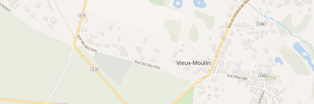 Plan du 8 Rue des Bas Prés à Vieux-Moulin