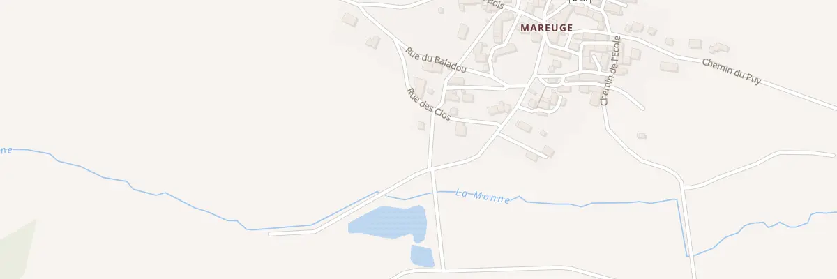 Plan du 5213 Mareuge au Vernet-Sainte-Marguerite