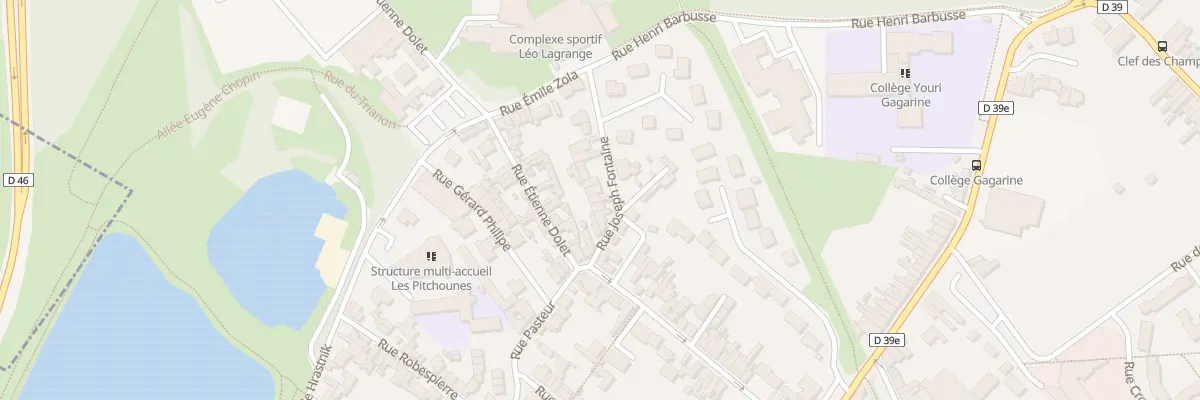 Plan du 13 Rue Joseph Fontaine à Montigny-en-Gohelle
