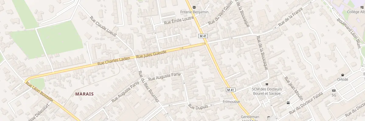 Plan du 9 Rue Jules Guesde à Annœullin