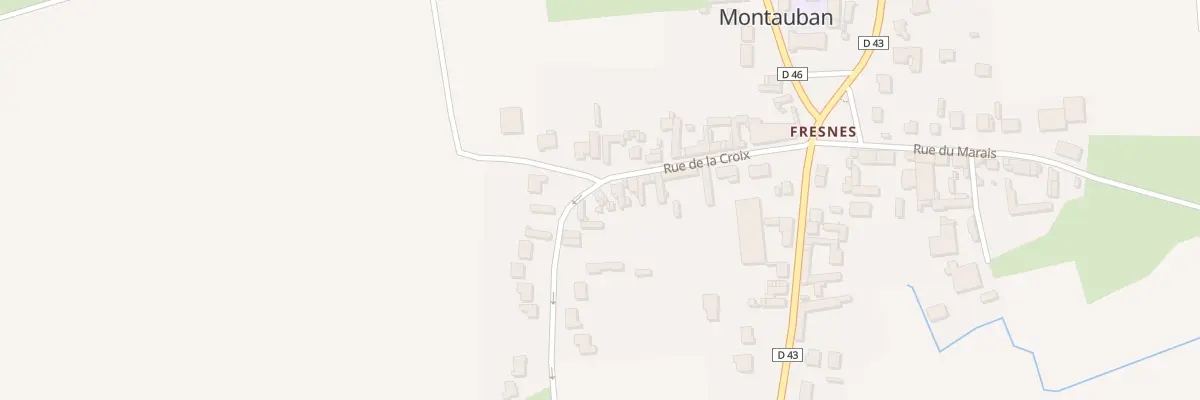 Plan du 10 Rue de la Croix à Fresnes-lès-Montauban