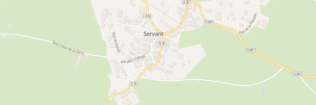 Plan du 8 Rte de Menat à Servant