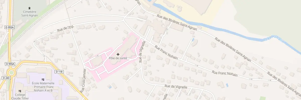 Plan du 12 Rue Franc Nohain à Cosne-Cours-sur-Loire