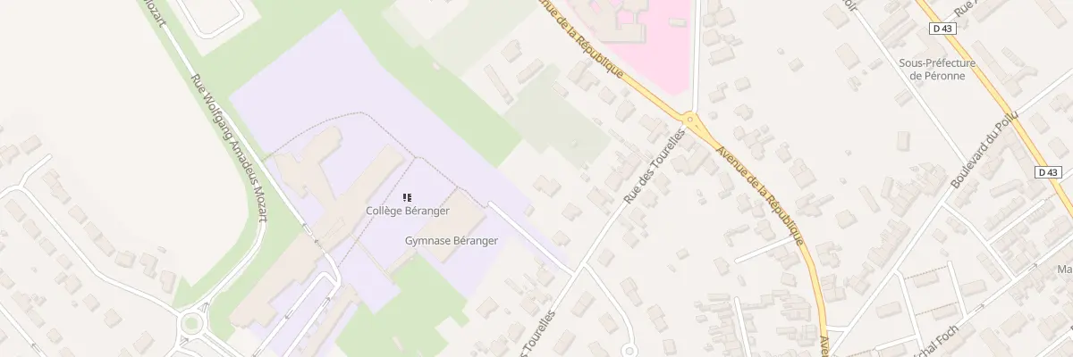 Plan du 14B Rue des Tourelles à Péronne