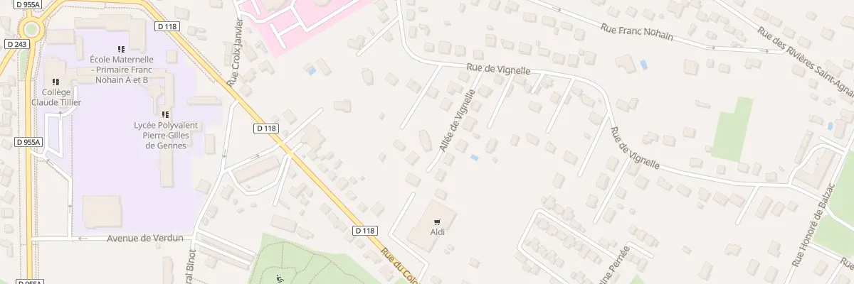 Plan du 8 All de Vignelle à Cosne-Cours-sur-Loire