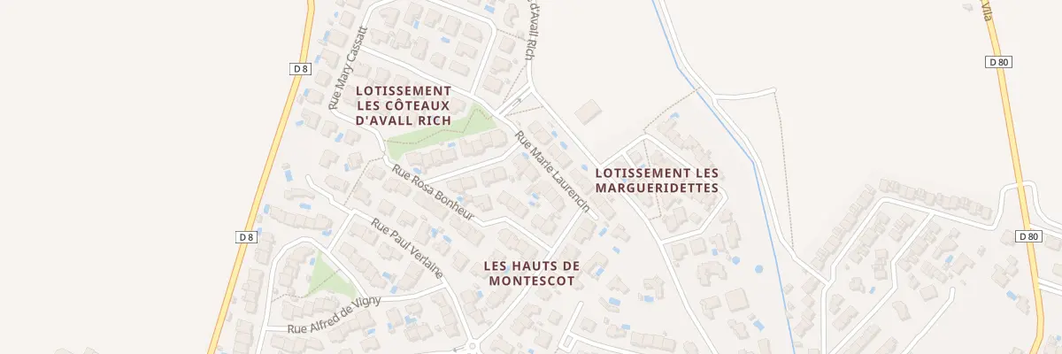 Plan du 8 Rue Marie Laurencin à Montescot