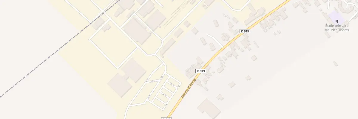 Plan du 107 Rte d’Arras à Drocourt