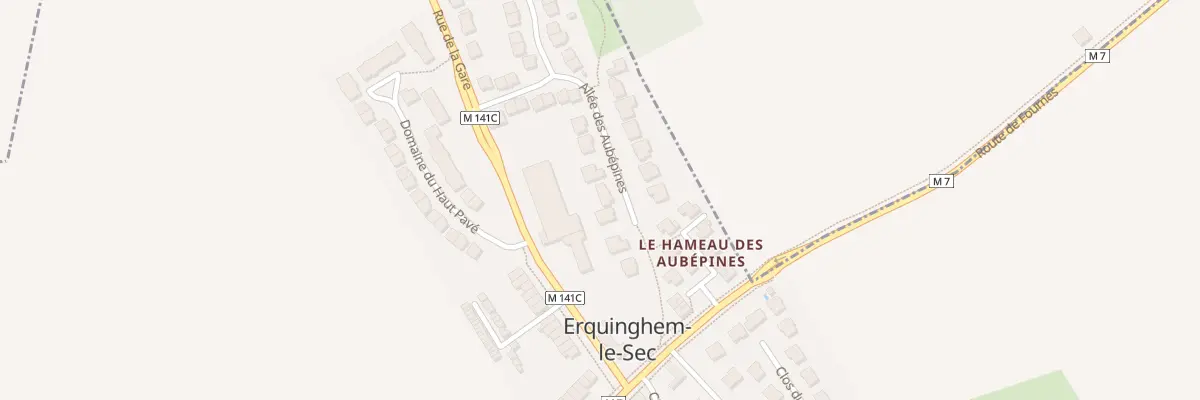 Plan du 76 All des Aubépines à Erquinghem-le-Sec