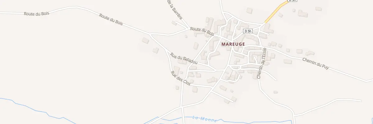 Plan du 5148 Mareuge au Vernet-Sainte-Marguerite