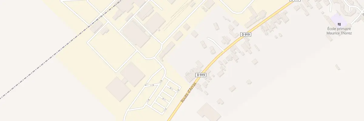 Plan du 111 Rte d’Arras à Drocourt