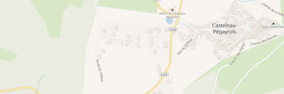 Plan du 5359 Le Theron à Castelnau-Pégayrols