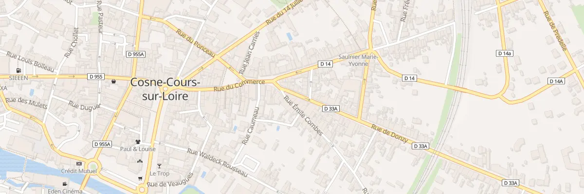 Plan du 1 Rue Emile Combes à Cosne-Cours-sur-Loire