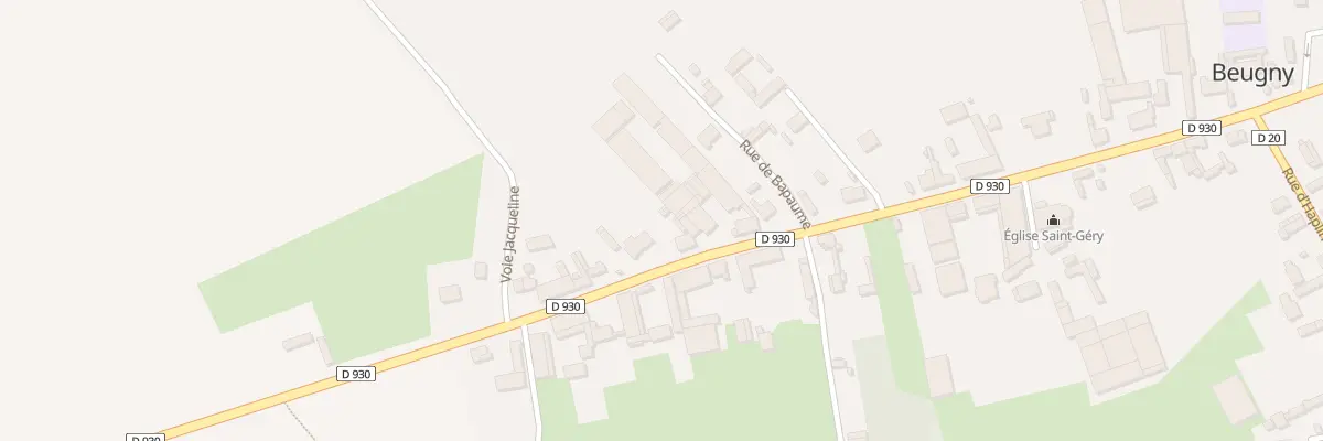 Plan du 42 Rue de Bapaume à Beugny
