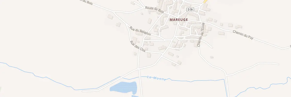 Plan du 5112 Mareuge au Vernet-Sainte-Marguerite