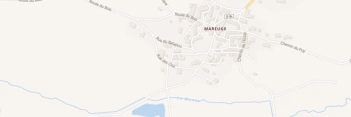 Plan du 5111 Mareuge au Vernet-Sainte-Marguerite