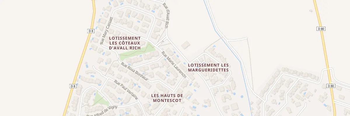 Plan du 11 Rue Marie Laurencin à Montescot