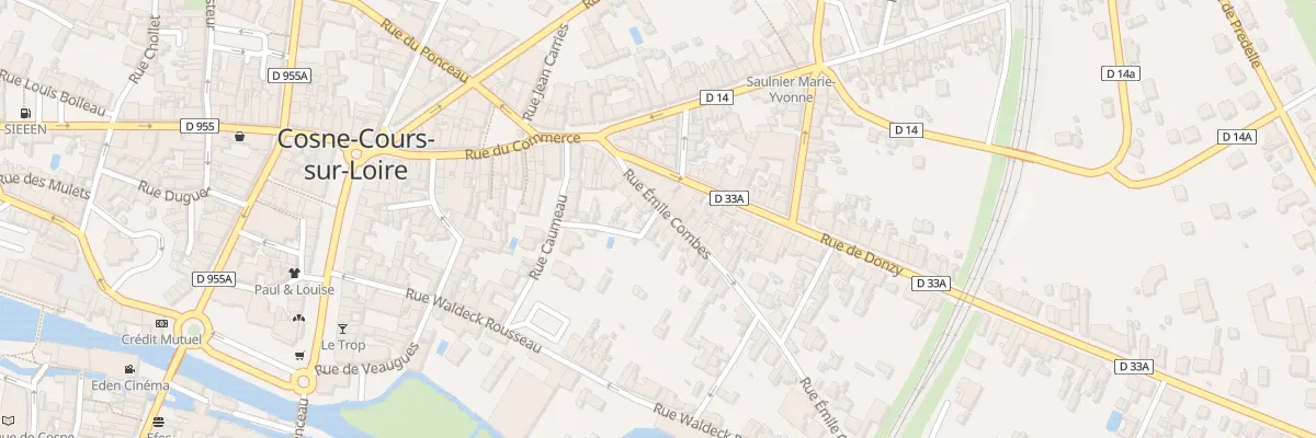 Plan du 14 Rue Emile Combes à Cosne-Cours-sur-Loire