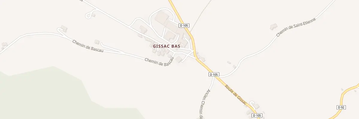 Plan du 5020 Gissac Bas à Gissac