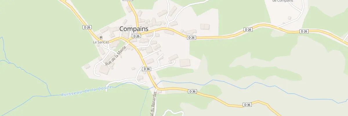 Plan du 5014 Compains à Compains