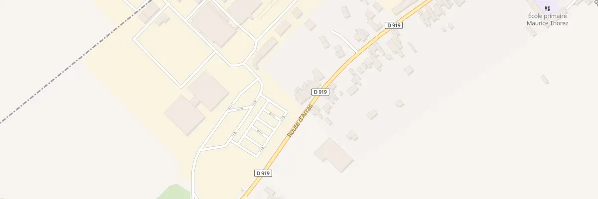 Plan du 103 Rte d’Arras à Drocourt