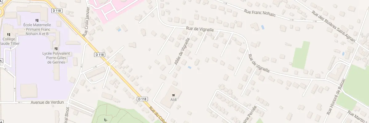 Plan du 9009A All de Vignelle à Cosne-Cours-sur-Loire