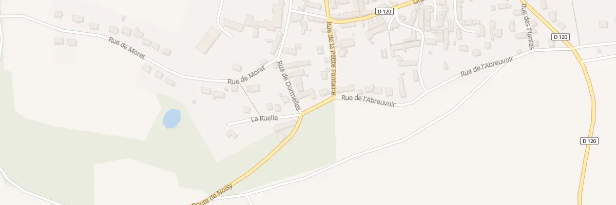 Plan du 11 Rue de Dormelles à Noisy-Rudignon