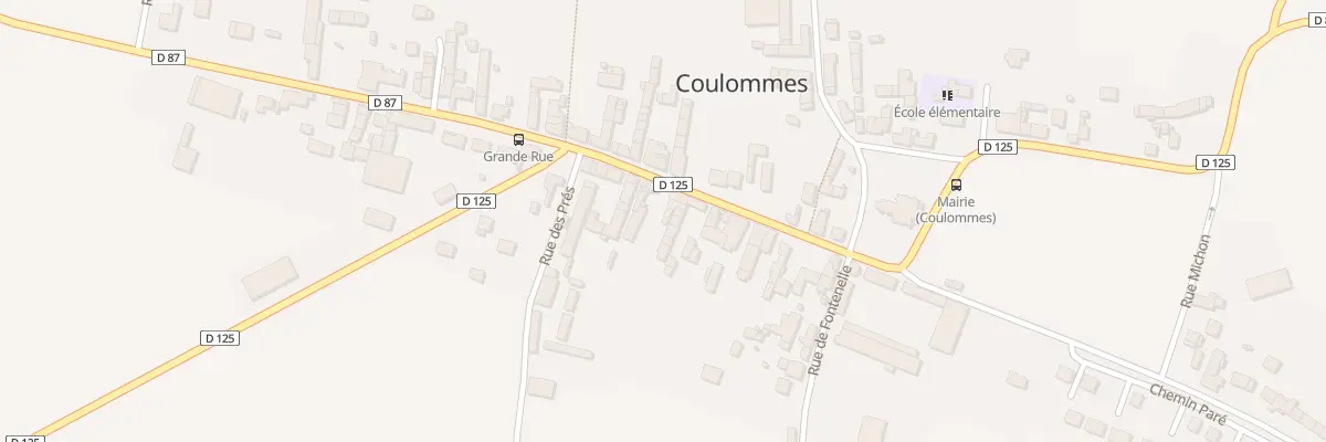 Plan du 25 Gr Grande Rue à Coulommes
