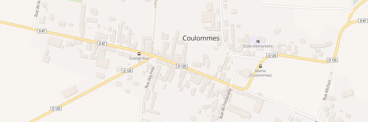 Plan du 16 Gr Grande Rue à Coulommes