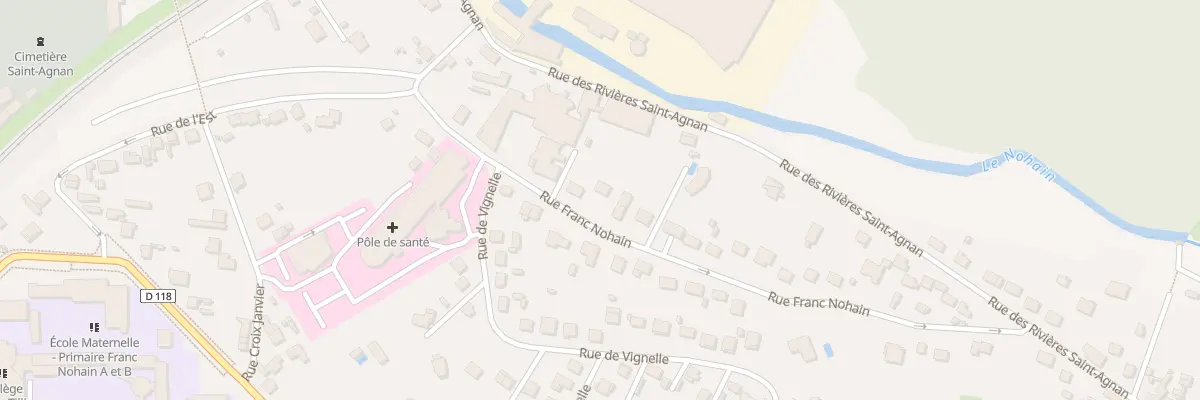 Plan du 13 Rue Franc Nohain à Cosne-Cours-sur-Loire