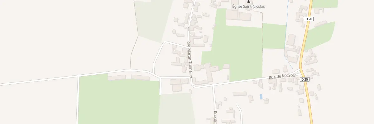 Plan du 1B Rue Martin Tonnelier à Haplincourt