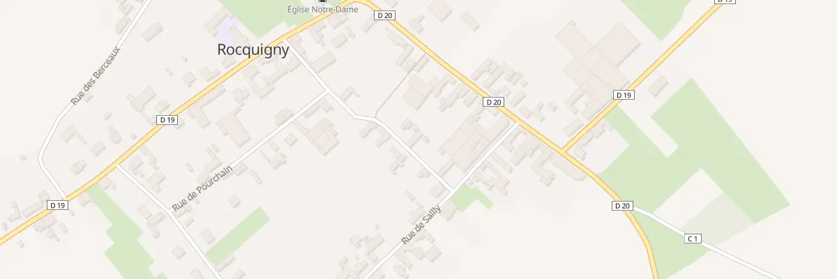Plan du 1 Rle du Pourchain à Rocquigny