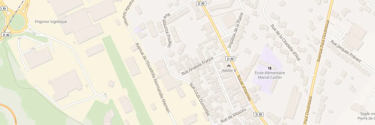 Plan du 22 Rue Anatole France à Montigny-en-Gohelle