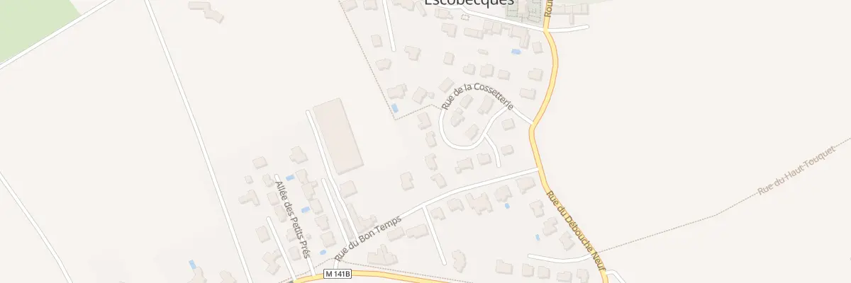 Plan du 38 Rue de la Cossetterie à Escobecques