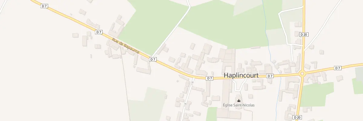 Plan du 22 Rue de Bapaume à Haplincourt