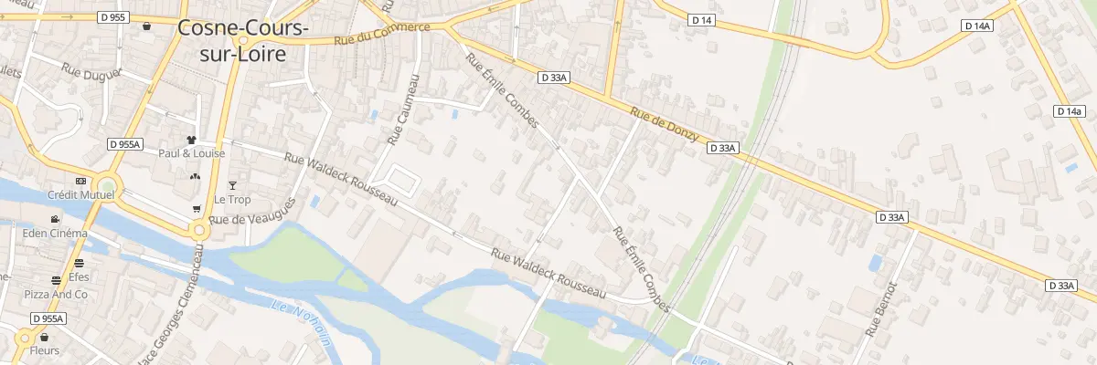 Plan du 28 Rue Emile Combes à Cosne-Cours-sur-Loire