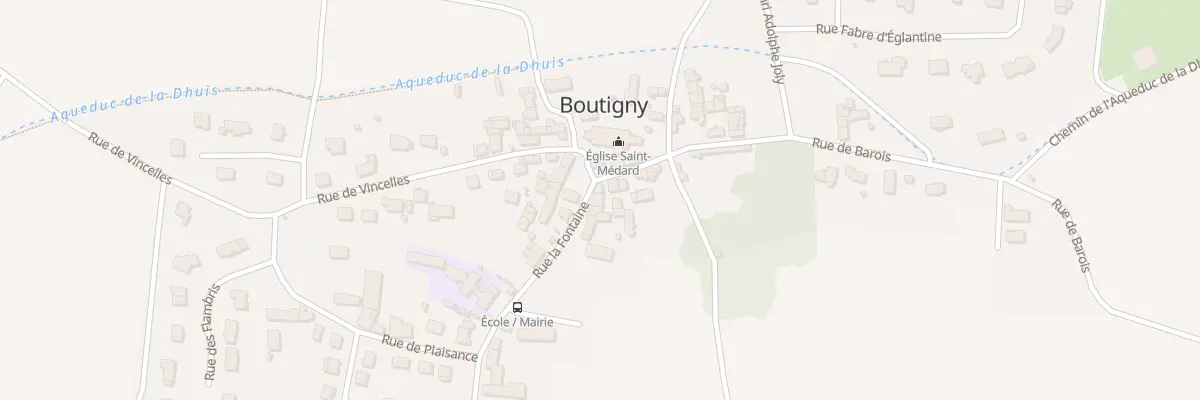 Plan du 1 Rue la Fontaine à Boutigny