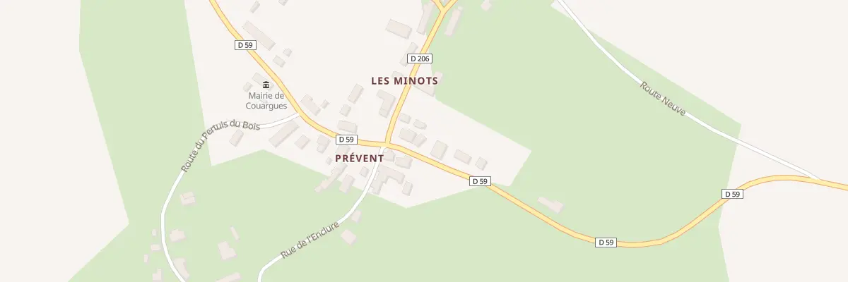 Plan du 8 Prevant à Couargues