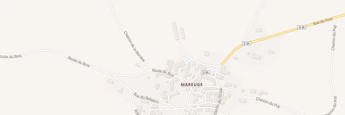 Plan du 5142 Mareuge au Vernet-Sainte-Marguerite