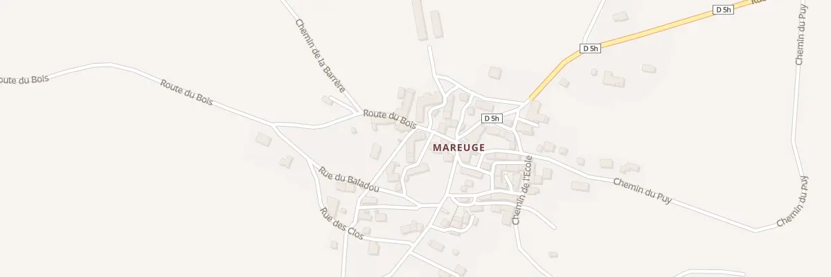 Plan du 5146 Mareuge au Vernet-Sainte-Marguerite