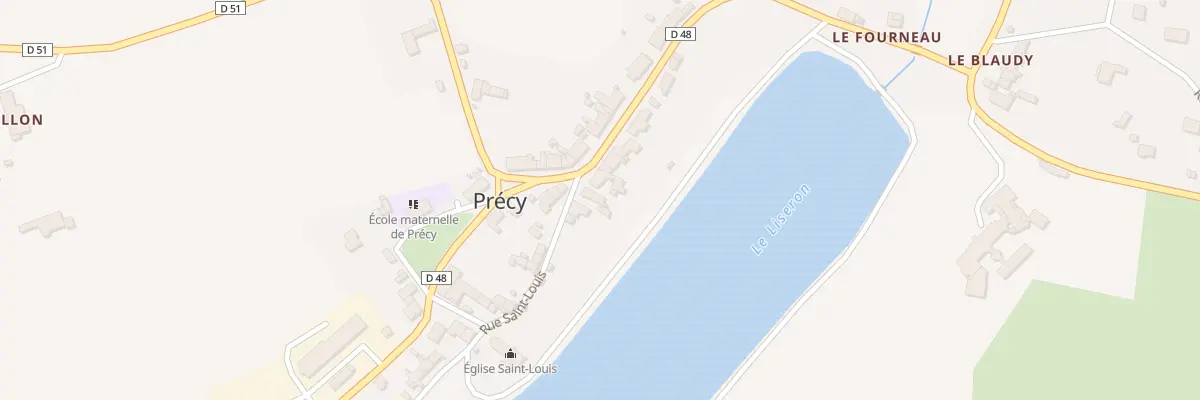 Plan du 22 Rte Principale à Précy